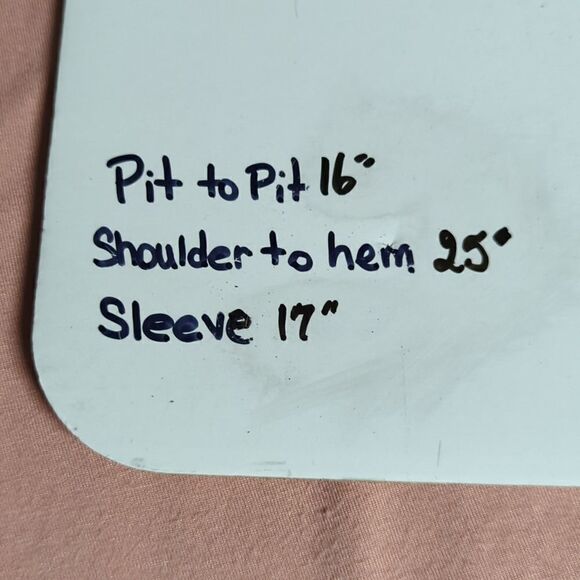 Les Amis Top Woman's Size Small Pink Raglan Sheer Sleeves Boho Print 3/4 Sleeve - Picture 12 of 14